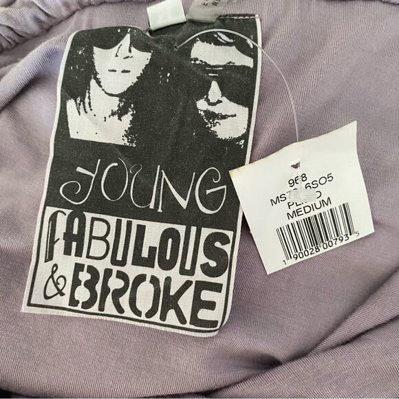 Young Fabulous & Broke Strapless NWTs Ombré Plum Purple Maxi Dress size medium - Picture 6 of 7